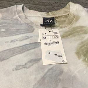 Zara Tie Dye short sleeve sweatshirt. Size Med never worn